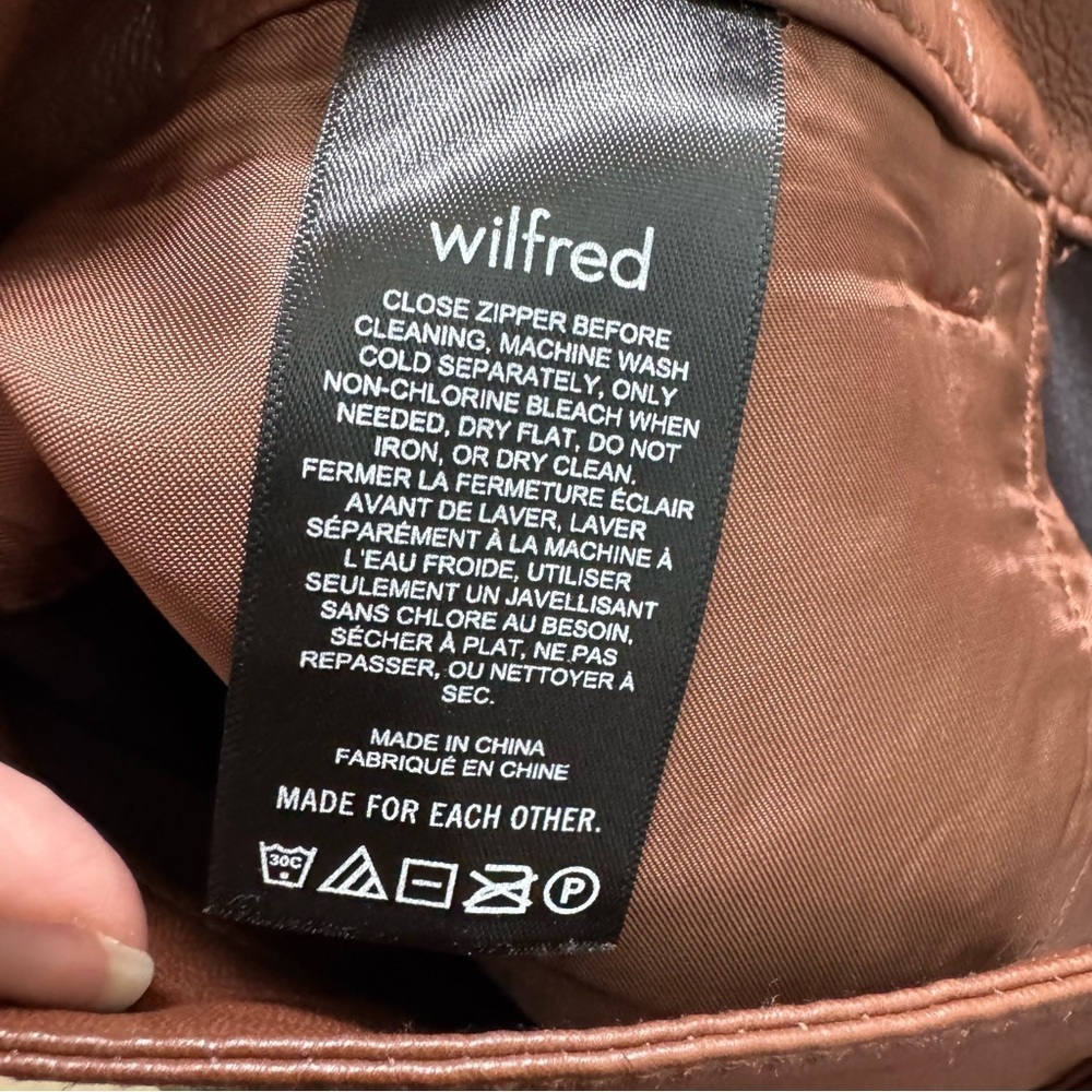 Wilfred Melina Faux Leather Brown Pants - Picture 5 of 8